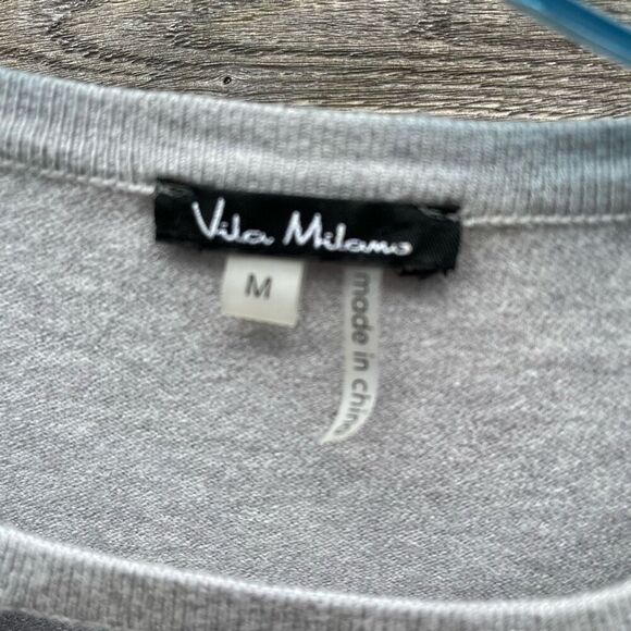 Vilci Milano size M long bell sleeves sweater super soft nylon Viscose wool blen - Picture 3 of 7